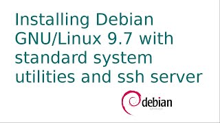 Installing a Headless Debian Server [upl. by Maurita157]