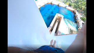 Leap of Faith Waterslide in Atlantis Bahamas [upl. by Preuss]