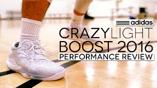 adidas CrazyLight Boost 2016  Performance Review [upl. by Amsaj]