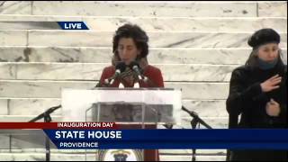 NBC 10 Inauguration of Gina Raimondo [upl. by Nylhtiak]