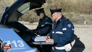 Caltanissetta campagna europea Roadpol European Operation bus della Polizia Stradale [upl. by Nemracledairam435]