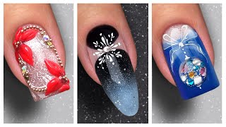 Christmas Nail Art Ideas 2023  Nail Art Compilation [upl. by Nanice]