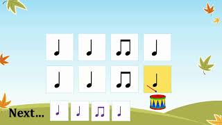 Rhythm play along quarter note eighth note ta ta titi ta Carnivalito [upl. by Chita213]