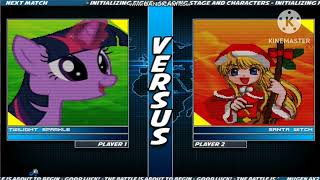 MUGEN Twilight Sparkle vs Santa Witch [upl. by Sible]