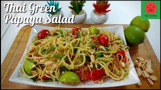 Green Papaya Salad Thai Salad  How to Make Thai Salad At Home Thai Recipes  Nazs Kitchen [upl. by Karine]