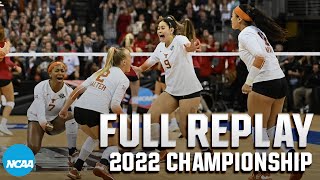 Texas vs Louisville 2022 NCAA volleyball championship  FULL REPLAY [upl. by Nylakcaj]