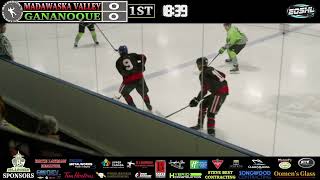 Gananoque Islanders vs Madawaska Valley Wolves EOSHL [upl. by Kinom]