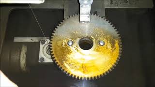 Wire EDM a gear wheel [upl. by Allecram]