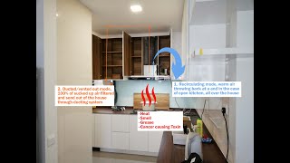 Condominium kitchen ventilation ducting system for cooking hood vent out [upl. by Esiahc]