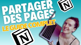 Comment partager des pages sur Notion   Partager des templates Notion  TUTO NOTION [upl. by Suoivatra]