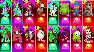 Tiles Hop Megamix 16 King Julien⚡Easter Bunny⚡Coco⚡Funny Goats and more [upl. by Ikeda]