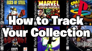 PS1 Game Collecting How To Track Your Game Collection [upl. by Eenhpad250]