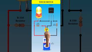 Touch Switch Connection  LED Control using Touch Switch 🔥🔥 shorts electricedison touchswitch [upl. by Kristin]