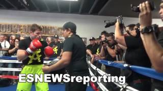 AMIR KHAN vs CANELO on For MAY 7 2016 EsNews Boxing [upl. by Aicissej]