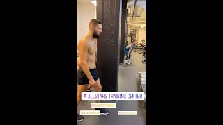 Khamzat Chimaev and Alex Gustafsson putting in the work 🏃  shorts [upl. by Stanley]