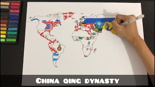 Drawing the 1815 World Flag Map [upl. by Bast]