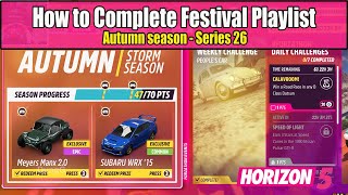 Forza Horizon 5 How to Complete Festival Playlist Autumn Season Series 26 Dia De Muertos [upl. by Susette]