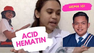 HEMA 101 ACID HEMATIN [upl. by Eadnus]