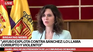 quotAyuso vs Sánchez La Guerra Verbal Más Intensa del Añoquot [upl. by Kimberley]