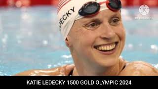 Katie ledecky gold  1500 meter gold  Katie ledecky swimming gold  Katie ledecky [upl. by Gomez]