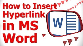 How to Insert Hyperlink in MS Word [upl. by Teteak]