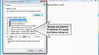 Windows 7  de DNS Ayarı Değiştirme [upl. by Rivy]