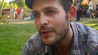 Gregory Alan Isakov interview at Folks Festival 2010 [upl. by Lleret585]