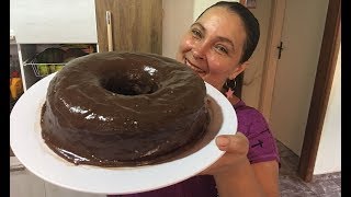 BOLO DE CENOURA COM COBERTURA DE CHOCOLATE [upl. by Wehhtam]