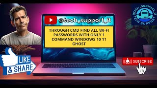 Through CMD Find all Wi Fi passwords with only 1 command Windows 10 11 Ghost [upl. by Decato554]