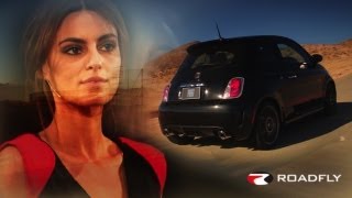 Fiat Abarth and Supermodel Catrinel Menghia by RoadflyTV with Charlie Romero [upl. by Cappella290]