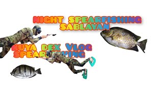 night spearfishing sablayankuya dex Vlog spearfishing [upl. by Anirahs]