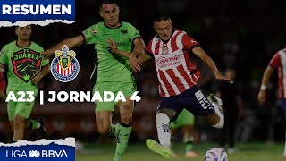 Resumen y Goles  Juarez vs Chivas  LIGA BBVA MX  Jornada 4 [upl. by Beichner]