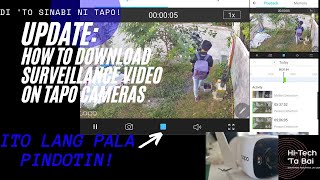 UPDATE How to Download Surveillance Video on Tapo Cameras  Tutorial [upl. by Nnylyram]