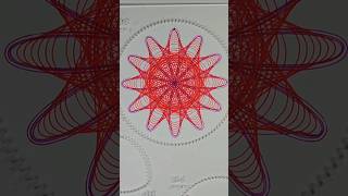 redstar spirograph somuchfun sacredgeometry asmr timelapse [upl. by Acir409]