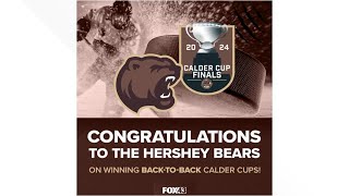 Hershey Bears fans celebrate 13th Calder Cup title with ceremony at GIANT Center [upl. by Bowles301]