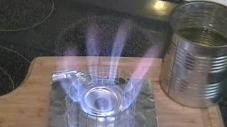 Penny Stove Test 16oz to Rolling Boil in 7 minutes [upl. by Jerrylee]