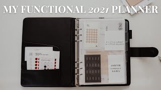 2021 PLANNER FLIP THROUGH  Minimal  Functional Planning  A5 Planner SetUp [upl. by Alisia273]