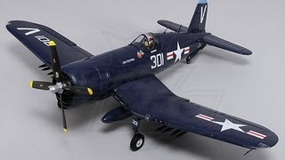 HobbyKing Durafly F4U Corsair 1100mm Unbox Build and First Flight [upl. by Ibbed]