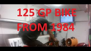 MBA 125 DYNO 1984 GRAND PRIX BIKE TWIN CYLINDER [upl. by Eleinad]