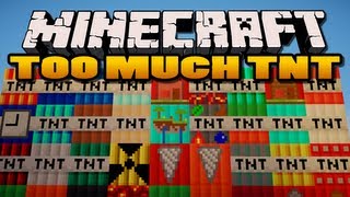 Minecraft Too Much TNT Mod  35 New TNTs [upl. by Morissa]