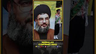 Breaking Hezbollah Chief Hassan Nasrallah Eliminated Hezbollah Confirms [upl. by Maiga803]