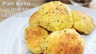 Pan Keto con Harina Coco de Queso y Especias Libre de gluten  Low carb [upl. by Ashwin]