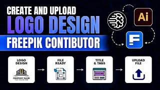 How to Create and Upload a Logo Vector Design with Ideogram for Freepik  HindiUrdu Tutorial [upl. by Aidyn]