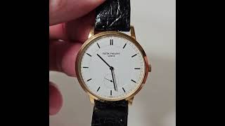 Patek Philippe Calatrava 3893  gold manual [upl. by Tamah]