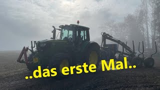 John Deere 6140M am Rückewagen [upl. by Rimhsak706]