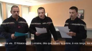 Chant pompier dAlsace et de lorraine [upl. by Yrrol]