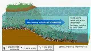 Transporte de Sedimentos num rio [upl. by Menis506]