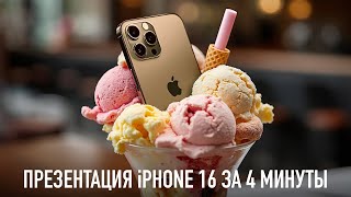 Презентация iPhone 16 за 4 минуты [upl. by Fidellas]