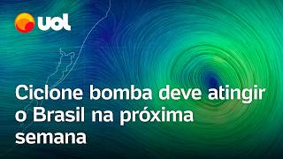 Ciclone bomba pode atingir o sul do Brasil e trazer fortes chuvas e frio alertam meteorologistas [upl. by Lener]