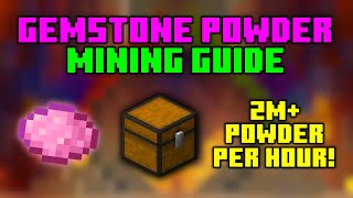 The FULL Gemstone Powder Mining Guide  Hypixel SkyBlock [upl. by Isidore]